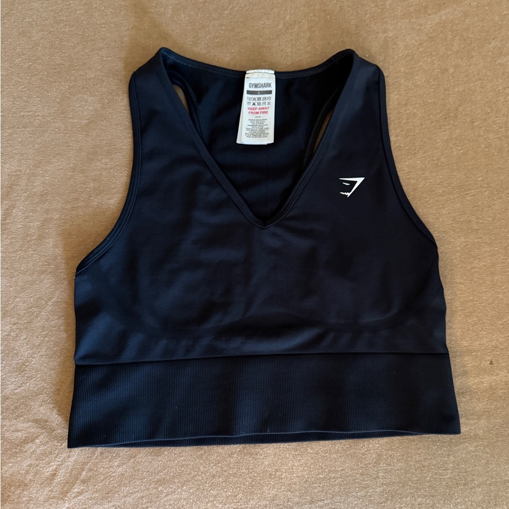 Gymshark Midnight Black Sports Top
